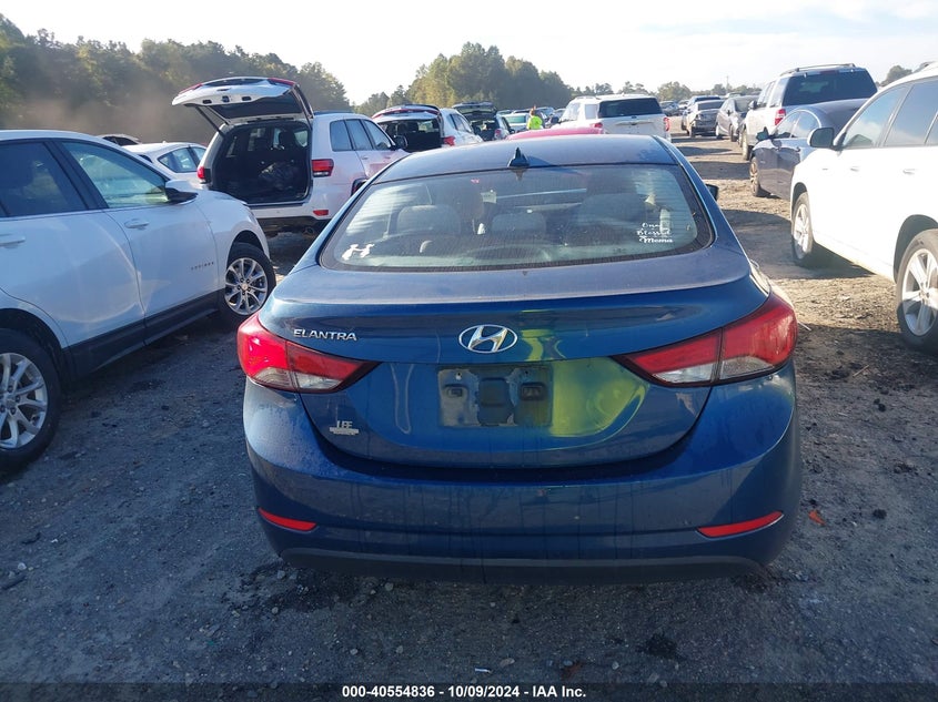 KMHDH4AE6GU648646 2016 Hyundai Elantra Se/Sport/Limited