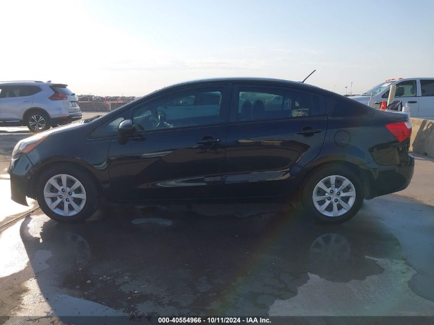 KNADM4A34E6395985 2014 Kia Rio Lx