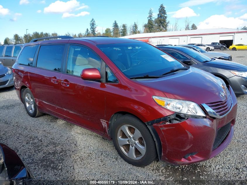 2015 Toyota Sienna Le VIN: 5TDKK3DCXFS611765 Lot: 40555179