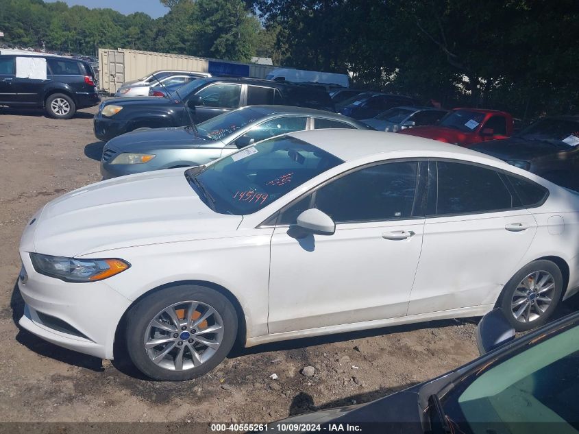 2017 FORD FUSION SE - 3FA6P0H7XHR145149