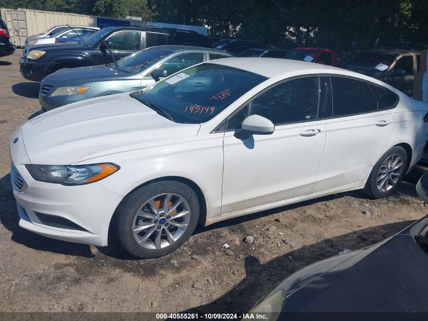 2017 FORD FUSION SE - 3FA6P0H7XHR145149