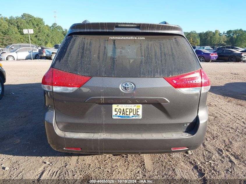 5TDKK3DC0CS201925 2012 Toyota Sienna Le V6 8 Passenger