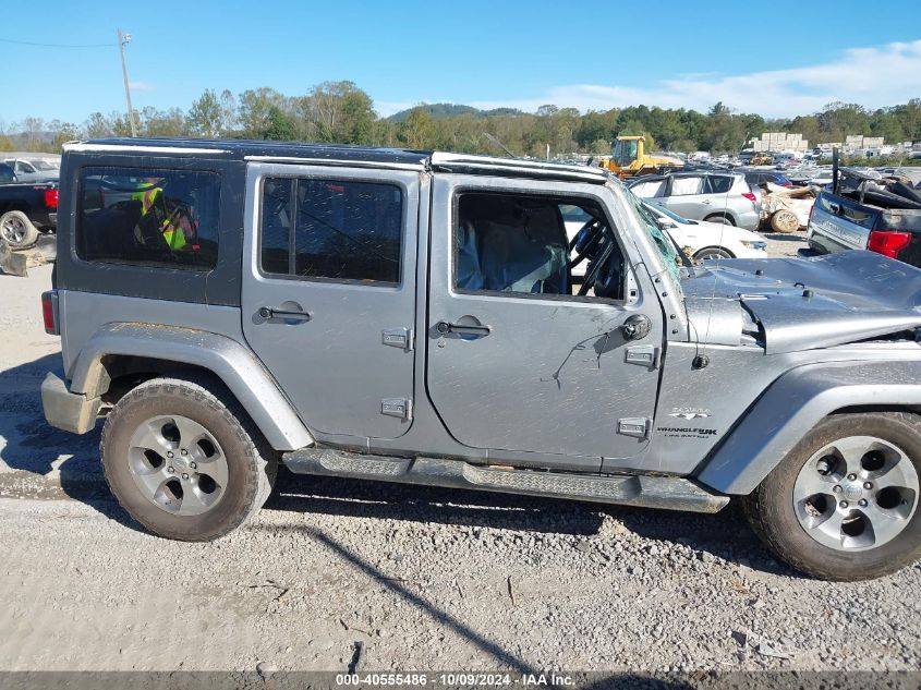 2018 Jeep Wrangler Jk Unlimited Sahara 4X4 VIN: 1C4HJWEG8JL925019 Lot: 40555486