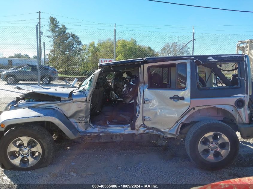 2018 Jeep Wrangler Jk Unlimited Sahara 4X4 VIN: 1C4HJWEG8JL925019 Lot: 40555486