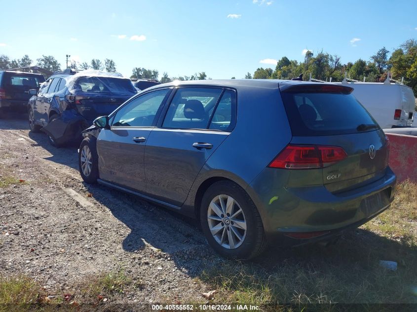 2017 Volkswagen Golf Tsi S 4-Door/Tsi Wolfsburg Edition 4-Door VIN: 3VW117AU4HM069131 Lot: 40555552