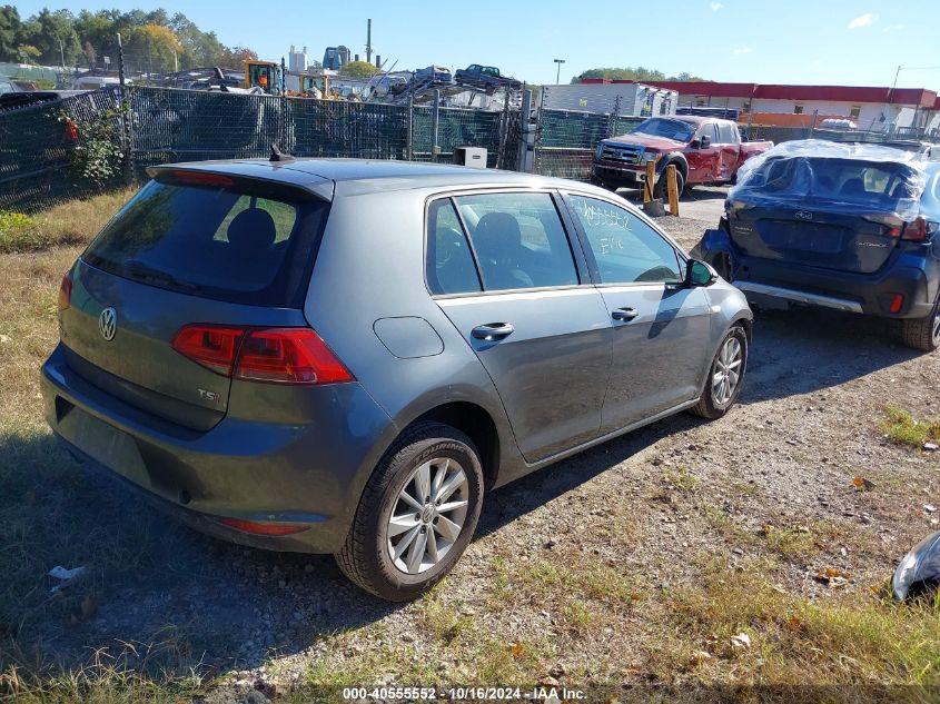 2017 Volkswagen Golf Tsi S 4-Door/Tsi Wolfsburg Edition 4-Door VIN: 3VW117AU4HM069131 Lot: 40555552