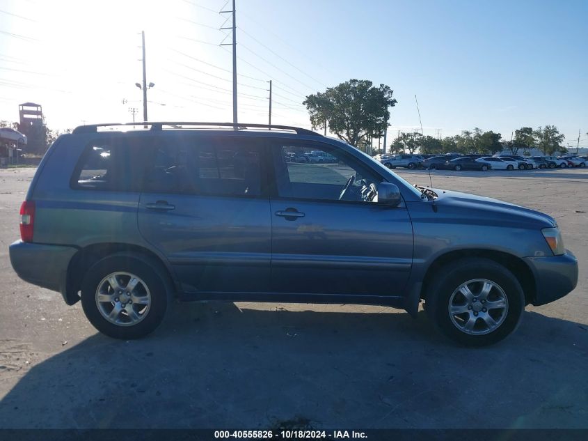 2006 Toyota Highlander V6 VIN: JTEGP21A260108072 Lot: 40555826