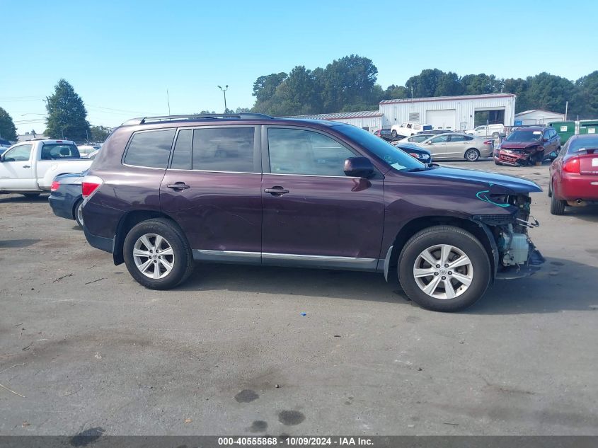 5TDBK3EH7DS269831 2013 Toyota Highlander Se V6