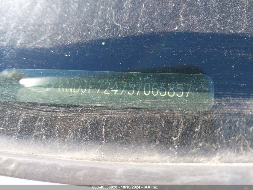 2005 Kia Sportage Lx VIN: KNDJF724757065857 Lot: 40556028