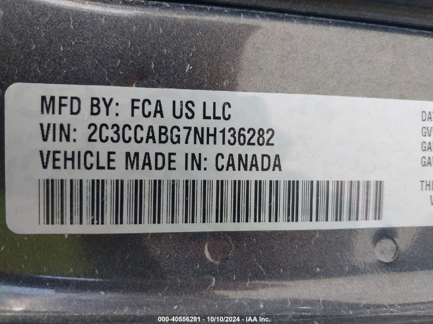 2C3CCABG7NH136282 2022 Chrysler 300 S