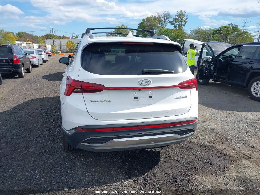 2022 Hyundai Santa Fe Hybrid Sel Premium VIN: KM8S3DA11NU039593 Lot: 40556283