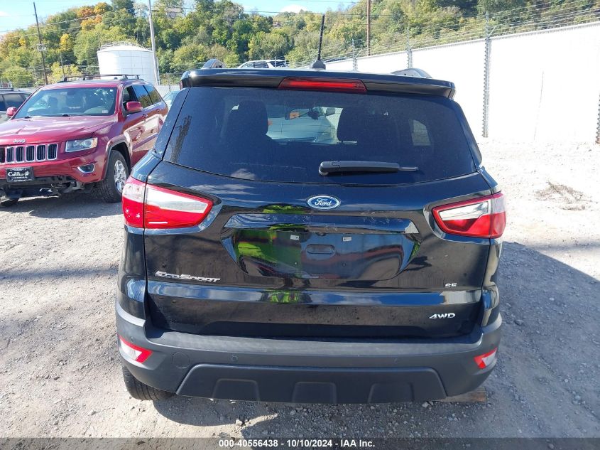 2019 Ford Ecosport Se VIN: MAJ6S3GL3KC301861 Lot: 40556438