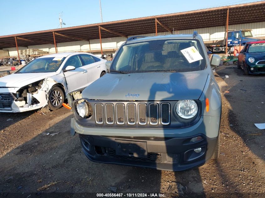 2018 Jeep Renegade Latitude Fwd VIN: ZACCJABBXJPJ59437 Lot: 40556467