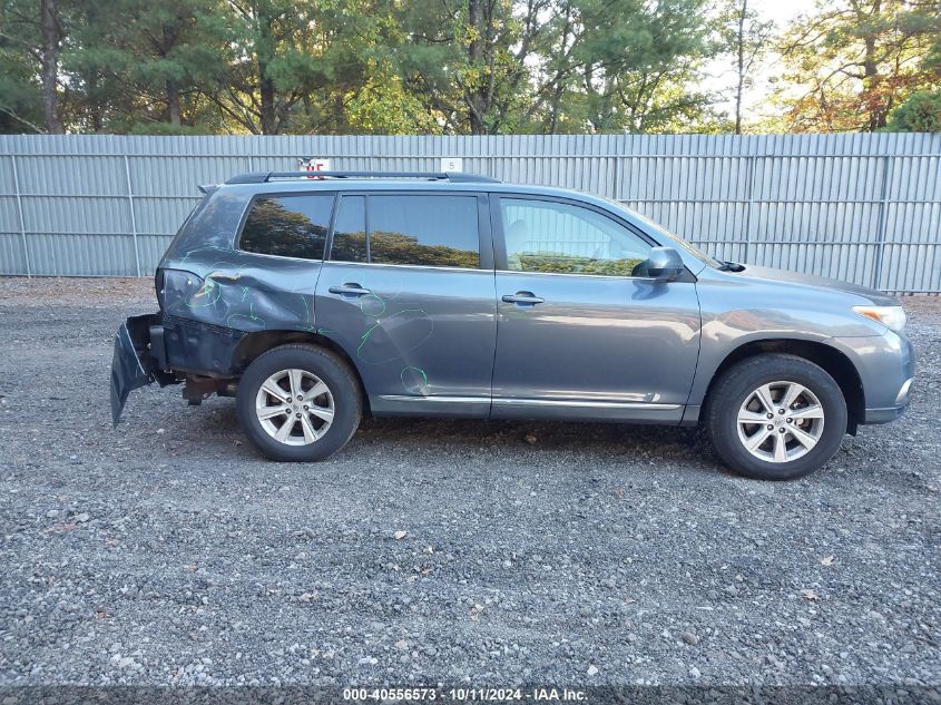 2012 Toyota Highlander Base V6 VIN: 5TDBK3EH5CS125743 Lot: 40556573