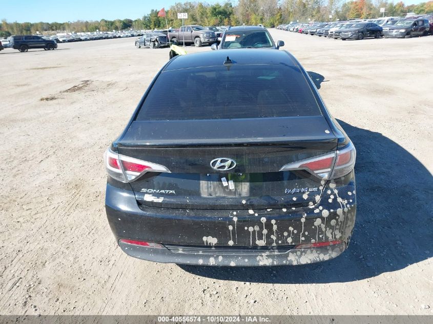 2016 Hyundai Sonata Hybrid Se VIN: KMHE24L17GA009449 Lot: 40556574