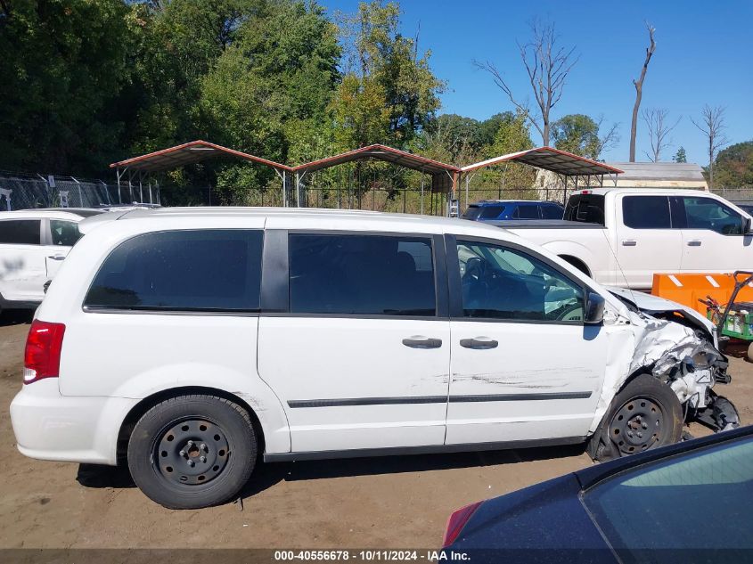 2016 Dodge Grand Caravan Se VIN: 2C4RDGBG9GR252277 Lot: 40556678