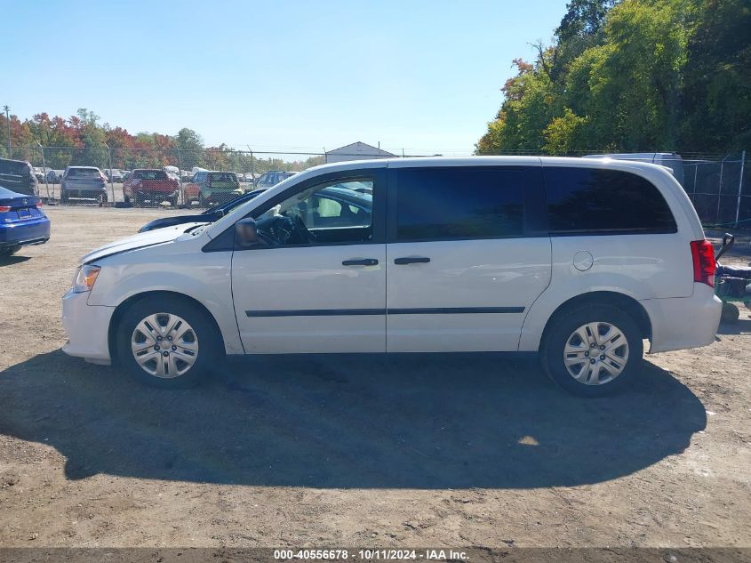 2016 Dodge Grand Caravan Se VIN: 2C4RDGBG9GR252277 Lot: 40556678