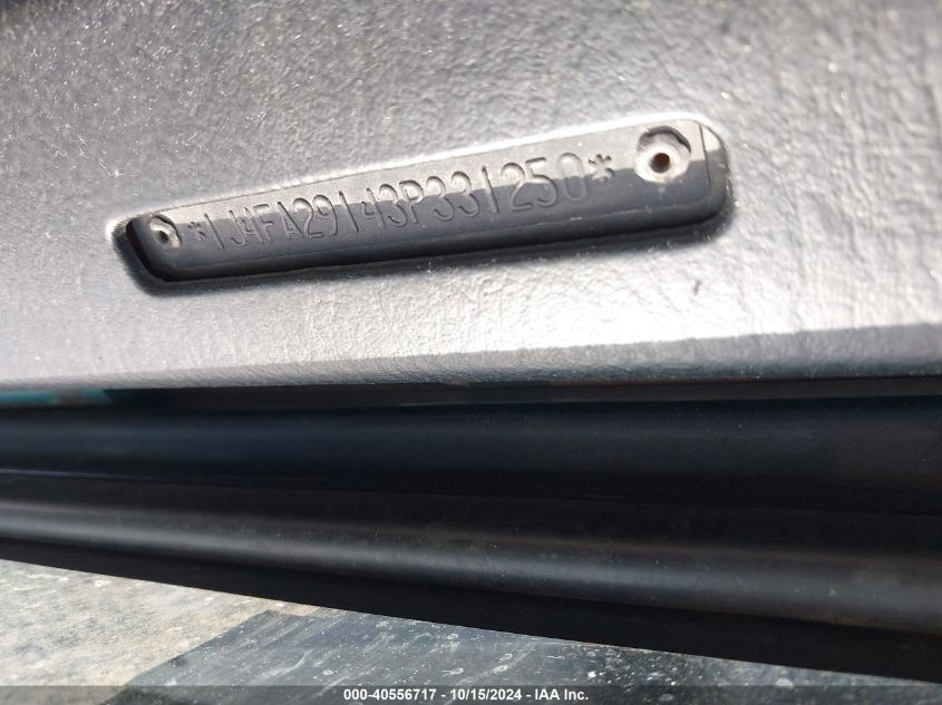 2003 Jeep Wrangler Se VIN: 1J4FA29143P331250 Lot: 40556717