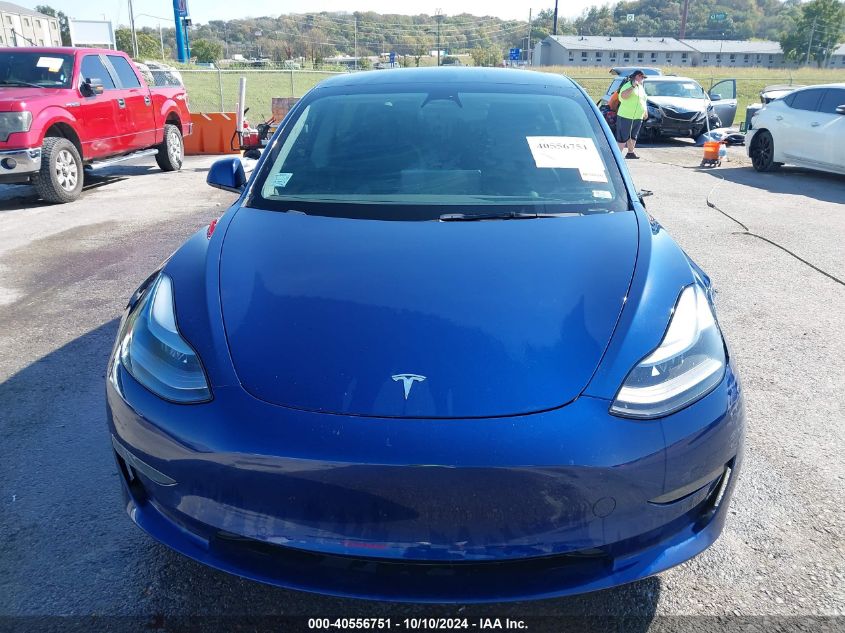 2022 Tesla Model 3 Rear-Wheel Drive VIN: 5YJ3E1EA9NF185227 Lot: 40556751