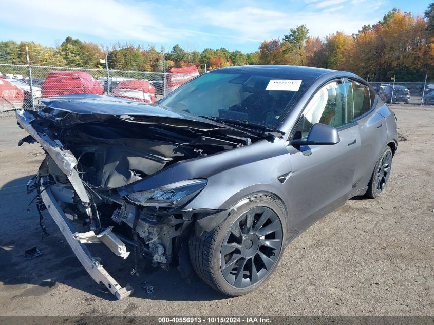 2020 TESLA MODEL Y LONG RANGE DUAL MOTOR ALL-WHEEL DRIVE - 5YJYGDEE0LF041762