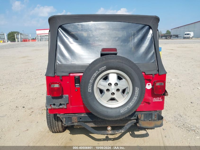 1995 Jeep Wrangler / Yj Se VIN: 1J4FY29S4SP202850 Lot: 40556951