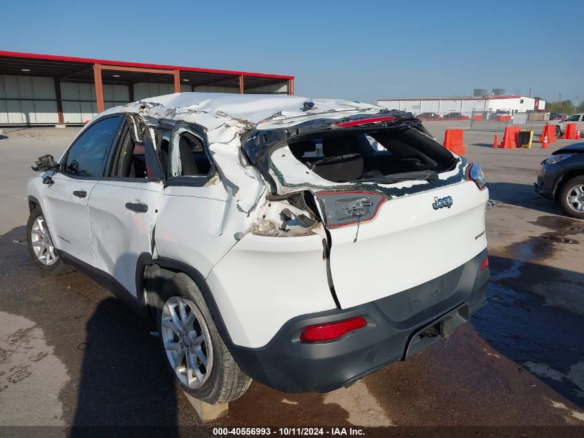 2016 Jeep Cherokee Sport VIN: 1C4PJLAB9GW135322 Lot: 40556993