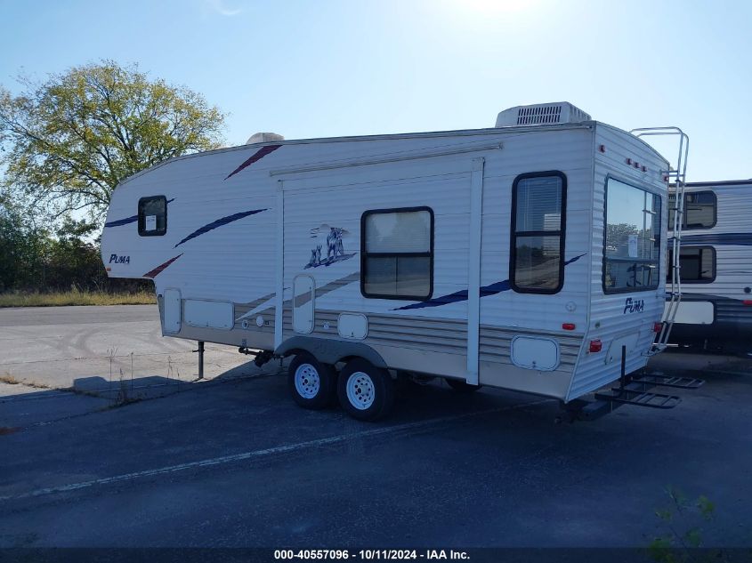 4X4FPVA227P014412 2007 Palomino By Forest R Puma Fifth Wheel Ser