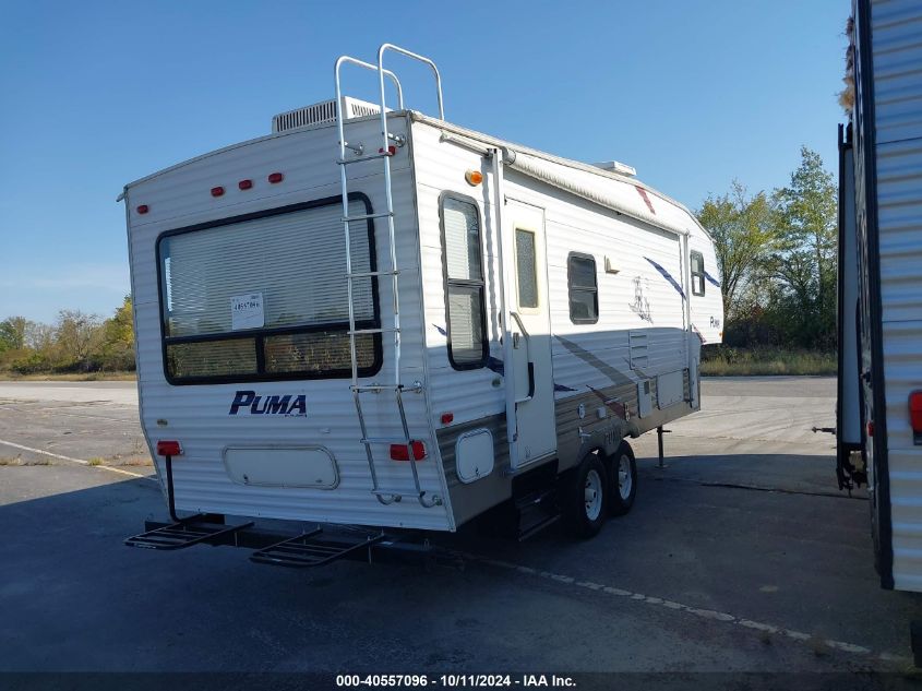 4X4FPVA227P014412 2007 Palomino By Forest R Puma Fifth Wheel Ser