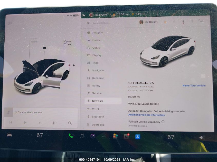 2019 TESLA MODEL 3 LONG RANGE/PERFORMANCE - 5YJ3E1EB6KF433356