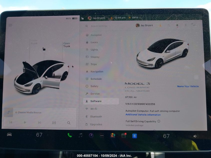 2019 TESLA MODEL 3 LONG RANGE/PERFORMANCE - 5YJ3E1EB6KF433356