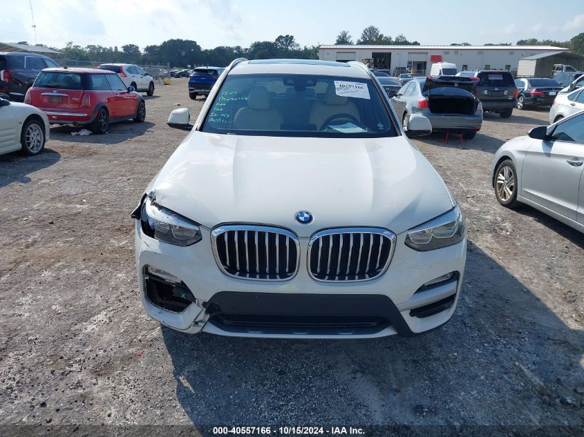 2019 BMW X3 Sdrive30I VIN: 5UXTR7C56KLE96539 Lot: 40557166