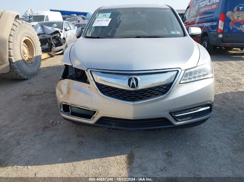 2014 Acura Mdx VIN: 5FRYD4H26EB037811 Lot: 40557240