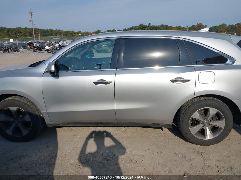 2014 Acura Mdx VIN: 5FRYD4H26EB037811 Lot: 40557240