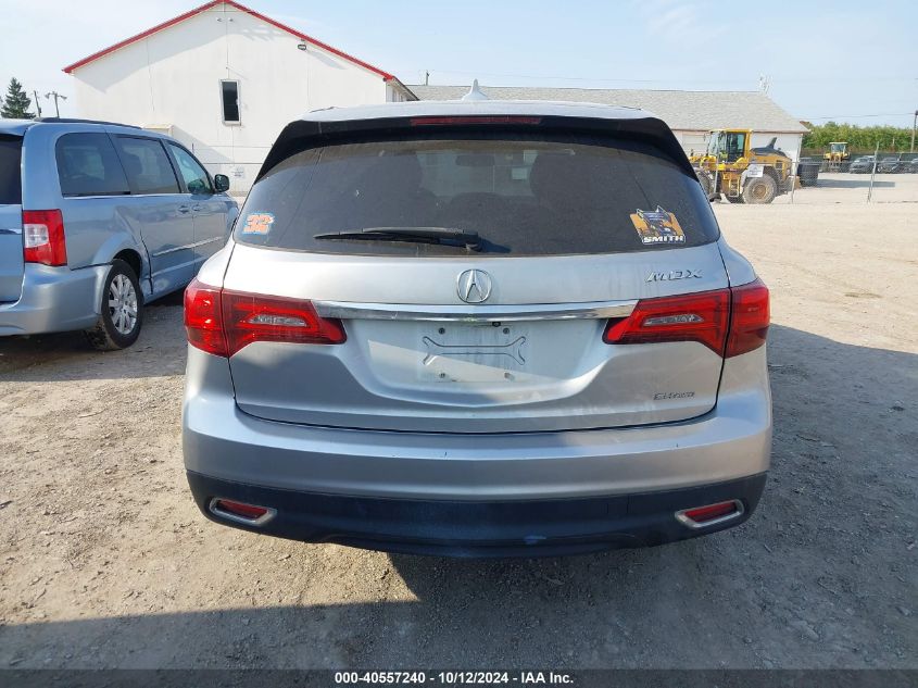 2014 Acura Mdx VIN: 5FRYD4H26EB037811 Lot: 40557240