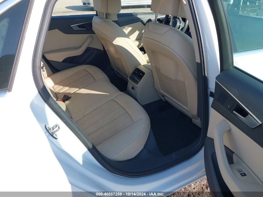 2019 AUDI A4 40 PREMIUM/40 TITANIUM PREMIUM - WAUGMAF43KN001200