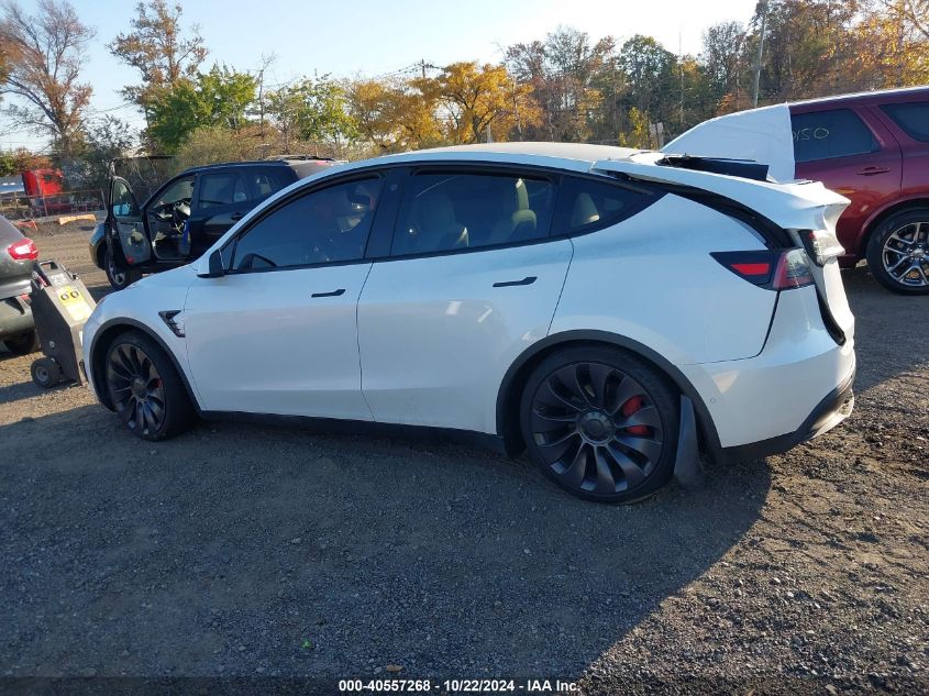 2021 Tesla Model Y Performance Dual Motor All-Wheel Drive VIN: 5YJYGDEF1MF209421 Lot: 40557268