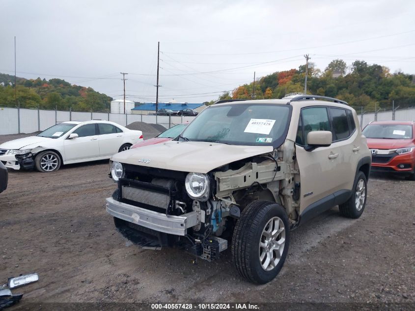 2016 Jeep Renegade Latitude VIN: ZACCJBBT2GPE00210 Lot: 40557428