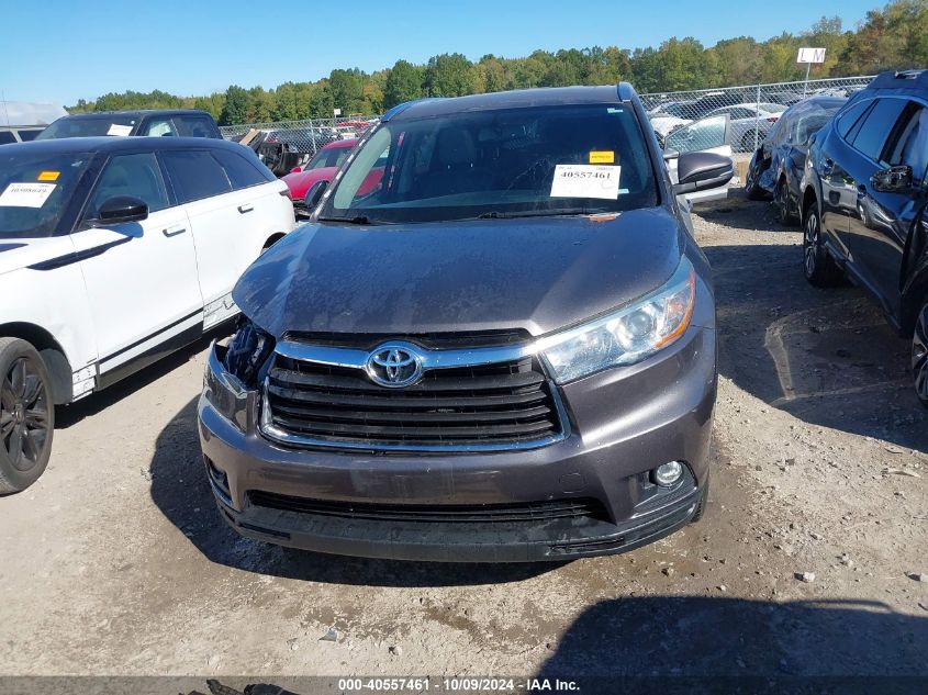 5TDJKRFH8FS137774 2015 Toyota Highlander Xle V6