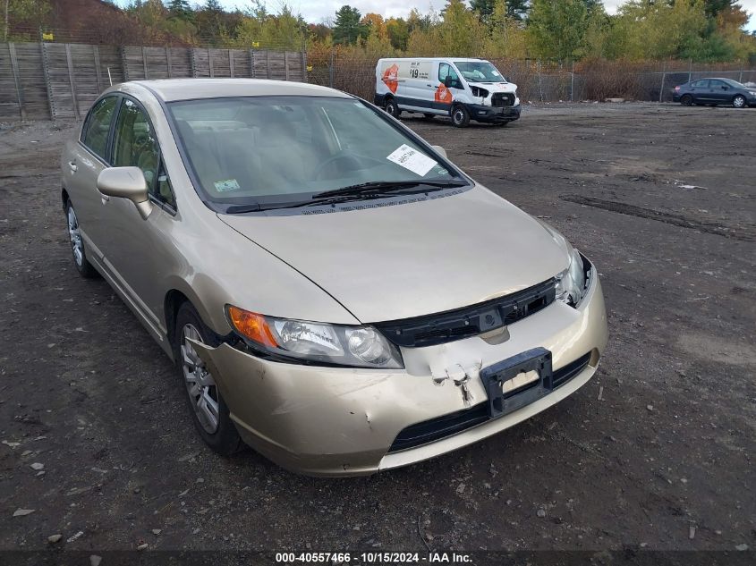 2008 Honda Civic Lx VIN: 1HGFA16508L000821 Lot: 40557466