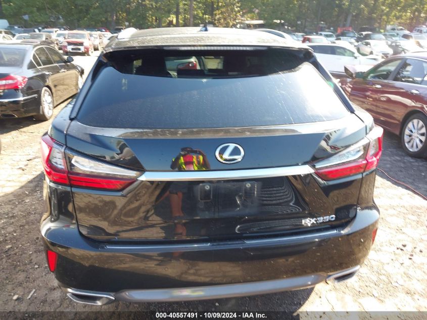 2016 Lexus Rx 350 VIN: 2T2BZMCA9GC019765 Lot: 40557491