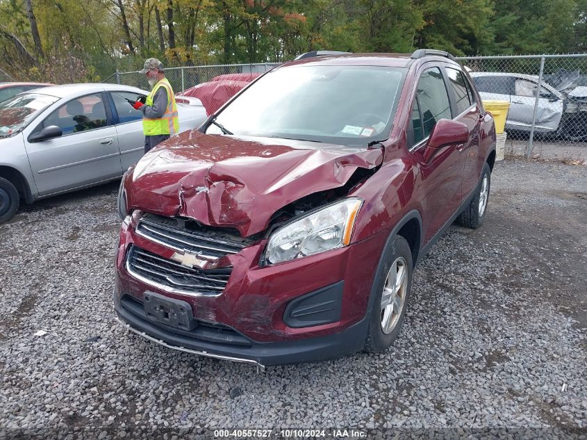 2016 Chevrolet Trax Lt VIN: 3GNCJPSB5GL212107 Lot: 40557527