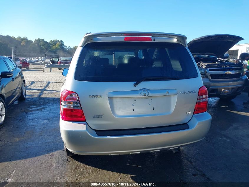 2003 Toyota Highlander Limited VIN: JTEGF21A930076705 Lot: 40557610