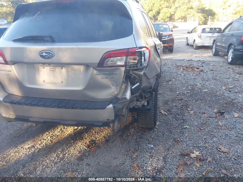 2016 Subaru Outback 3.6R Limited VIN: 4S4BSENC7G3333366 Lot: 40557792