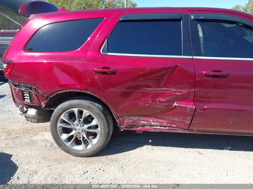 2019 Dodge Durango Gt Plus Awd VIN: 1C4RDJDG7KC780279 Lot: 40557997