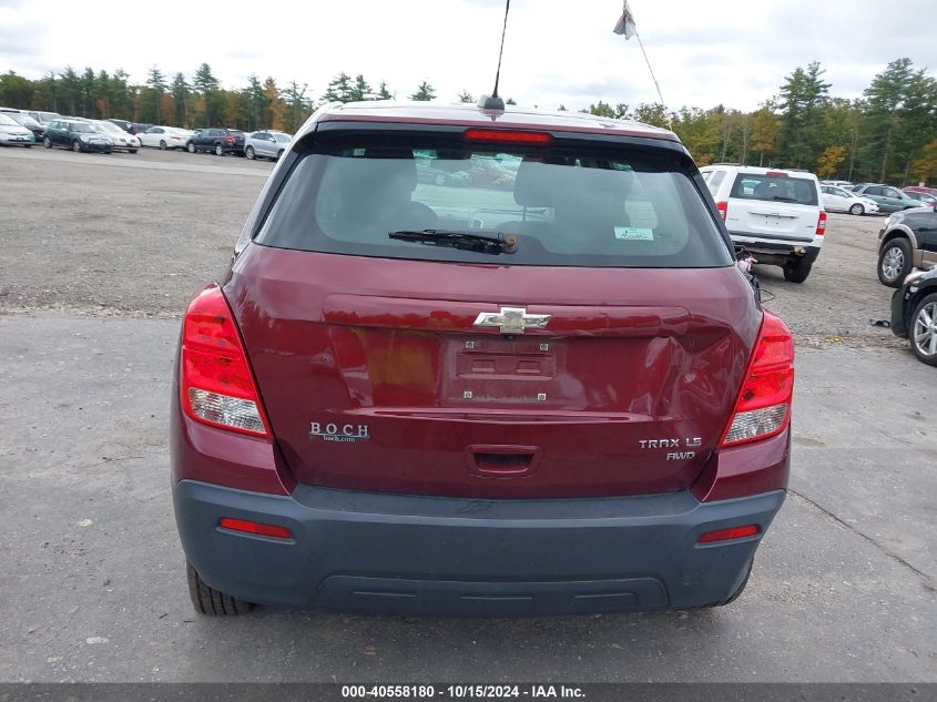 2016 Chevrolet Trax 1Ls VIN: 3GNCJNSB3GL247054 Lot: 40558180