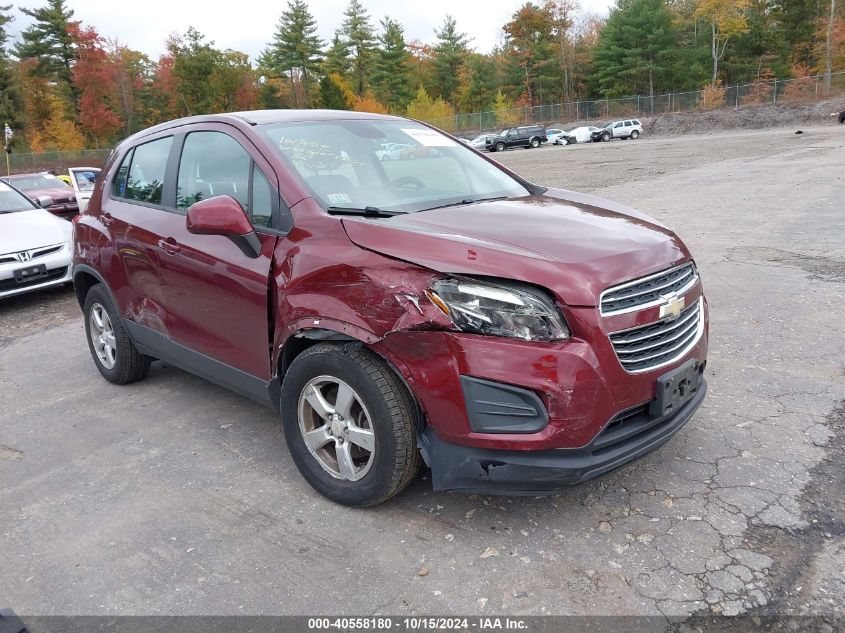 2016 Chevrolet Trax 1Ls VIN: 3GNCJNSB3GL247054 Lot: 40558180