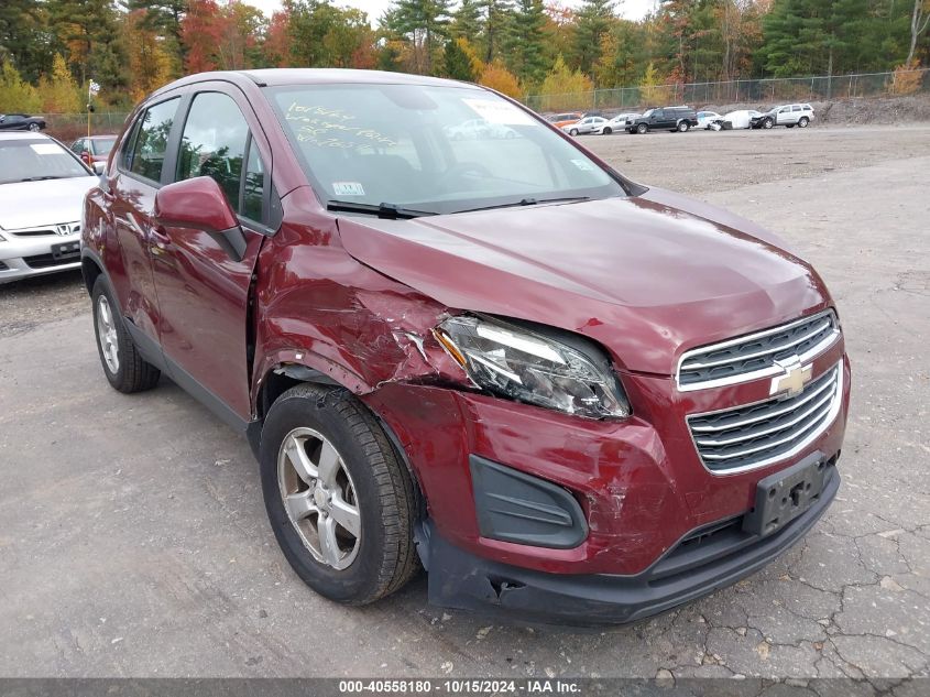 2016 Chevrolet Trax 1Ls VIN: 3GNCJNSB3GL247054 Lot: 40558180