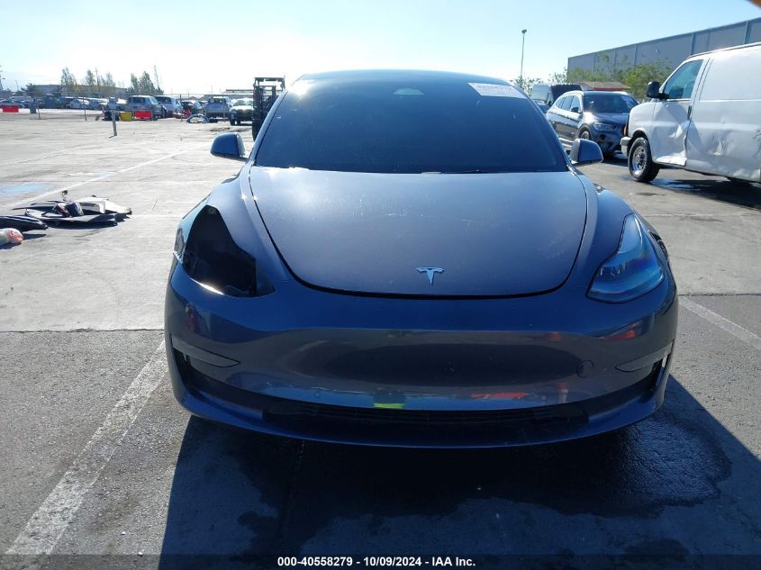 2022 Tesla Model 3 Long Range Dual Motor All-Wheel Drive VIN: 5YJ3E1EBXNF245864 Lot: 40558279