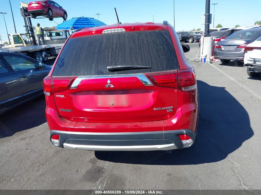 2016 Mitsubishi Outlander Se/Sel VIN: JA4AD3A31GZ065166 Lot: 40558289