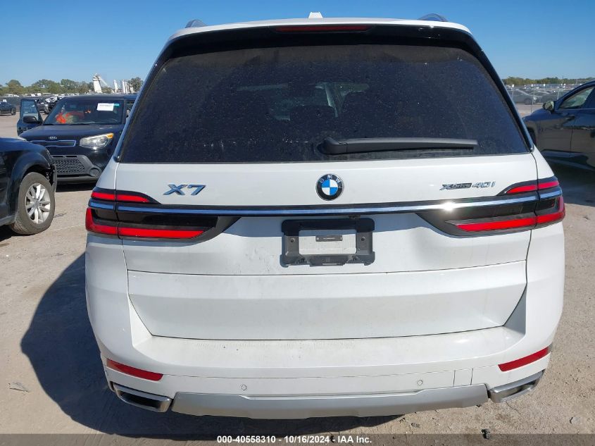 2024 BMW X7 xDrive40I VIN: 5UX23EM04R9T93287 Lot: 40558310